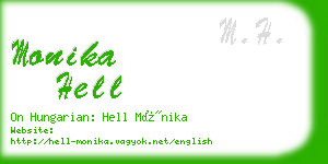 monika hell business card
